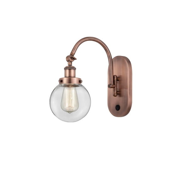 Innovations Lighting 918-1W-AC-G202-6 Beacon 13" Tall Wall Sconce / Converts To Semi-Flush
