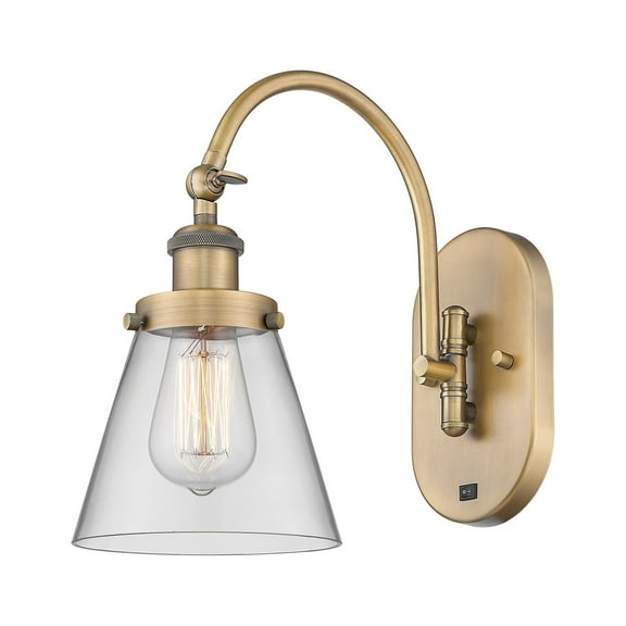 Innovations Lighting 918-1W-13-6 Cone Sconce Cone 13" Tall Wall Sconce - Brass