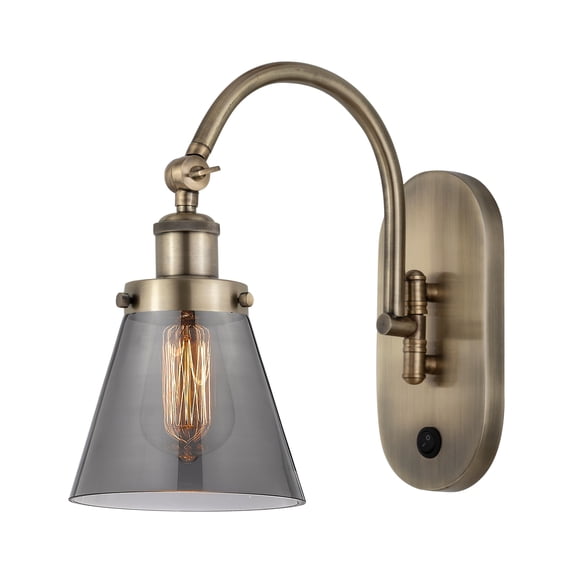 Innovations Lighting 918-1W-13-7 Cone Sconce Cone 13" Tall Wall Sconce - Brass