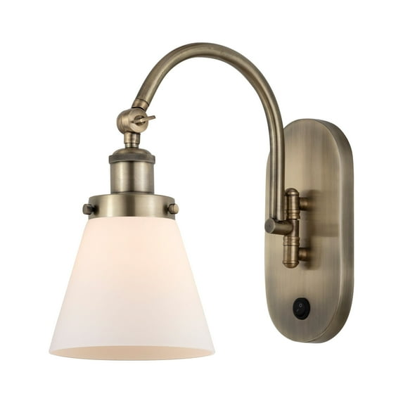 Innovations Lighting 918-1W-13-7 Cone Sconce Cone 13" Tall Wall Sconce - White