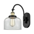 thumbnail image 1 of Innovations Lighting 918-1W-BAB-G72 Bell 13" Tall Wall Sconce - Black, 1 of 5