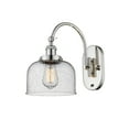 thumbnail image 1 of Innovations Lighting 918-1W-13-8 Bell Sconce Bell 13" Tall Wall Sconce - Nickel, 1 of 5