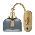 thumbnail image 1 of Innovations Lighting 918-1W-13-8 Bell Sconce Bell 13" Tall Wall Sconce - Satin Gold /, 1 of 5