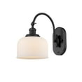 thumbnail image 1 of Innovations Lighting 918-1W-BK-G71 Bell 13" Tall Wall Sconce - White, 1 of 5