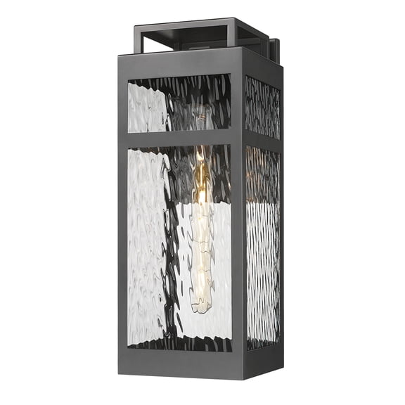 Innovations Lighting 9953-1W-BK-18-WG Ridgeway 18" Tall Outdoor Wall Sconce - Black