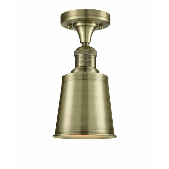 Innovations Lighting - Addison - 1 Light Semi-Flush Mount In Traditional Style-9