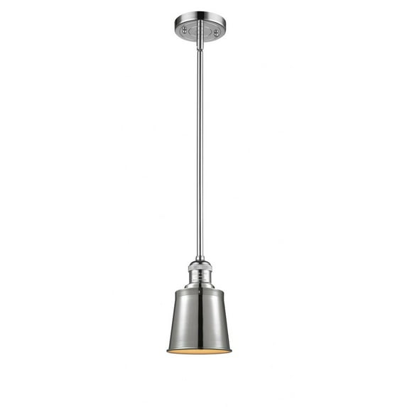 201S-PC-M9-PC Innovations Lighting Addison - 1 Light Stem Hung Mini Pendant In Traditional Style-6 Inches Tall and 5 Inches Wide-Polished Chrome