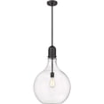 thumbnail image 1 of 492-1S-BK-G582-16 Innovations Lighting Amherst - 1 Light Pendant In Industrial Style-24.75 Inches Tall and 15.75 Inches Wide-Matte Black Finish-Clear, 1 of 6