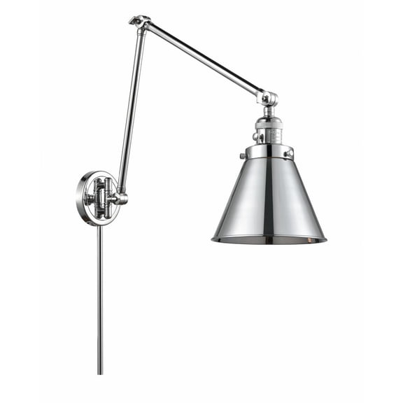 238-PC-M13-PC Innovations Lighting Appalachian - 1 Light Double Extension Swing Arm Wall Sconce In Traditional Style-30 Inches Tall and 8 Inches