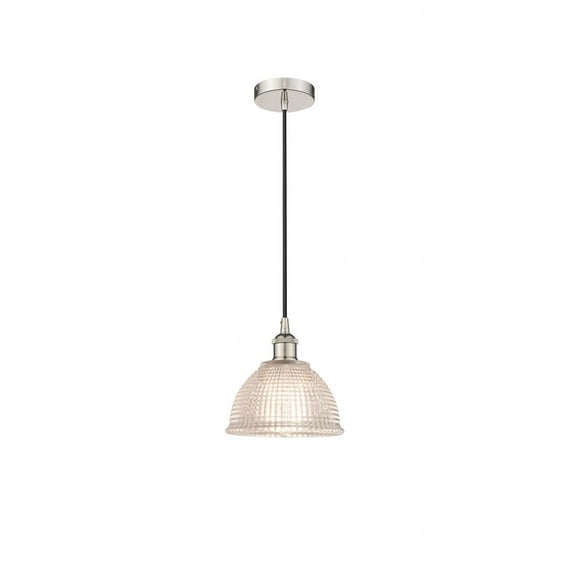 616-1P-PN-G422 Innovations Lighting Arietta - 1 Light Cord Hung Mini Pendant In Industrial Style-8.75 Inches Tall and 8 Inches Wide-Polished Nickel