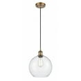 thumbnail image 1 of 516-1P-BB-G124-10 Innovations Lighting Athens - 1 Light Cord Hung Mini Pendant In Industrial Style-13 Inches Tall and 10 Inches Wide-Brushed Brass, 1 of 2