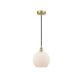 thumbnail image 1 of 616-1P-SG-G121-8 Innovations Lighting Athens - 1 Light Cord Hung Mini Pendant In Industrial Style-10.75 Inches Tall and 8 Inches Wide-Satin Gold, 1 of 7
