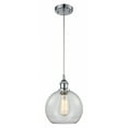 thumbnail image 1 of 516-1P-PC-G122-8 Innovations Lighting Athens - 1 Light Mini Pendant In Industrial Style-10 Inches Tall and 8 Inches Wide-Polished Chrome Finish-Clear, 1 of 2