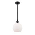thumbnail image 1 of 516-1P-BK-G121-8-Innovations Lighting-Athens - 1 Light Mini Pendant In Industrial Style-10 Inches Tall and 8 Inches Wide-Matte Black Finish-Matte, 1 of 1