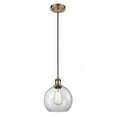 thumbnail image 1 of 516-1P-BB-G122-8 Innovations Lighting Athens - 1 Light Mini Pendant In Industrial Style-10 Inches Tall and 8 Inches Wide-Brushed Brass Finish-Clear, 1 of 2