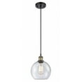 thumbnail image 1 of 516-1P-BAB-G124-8 Innovations Lighting Athens - 1 Light Mini Pendant In Industrial Style-10 Inches Tall and 8 Inches Wide-Black Antique Brass, 1 of 1