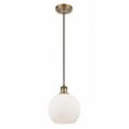 thumbnail image 1 of 516-1P-BB-G121-8 Innovations Lighting Athens - 1 Light Mini Pendant In Industrial Style-10 Inches Tall and 8 Inches Wide-Brushed Brass Finish-Matte, 1 of 2