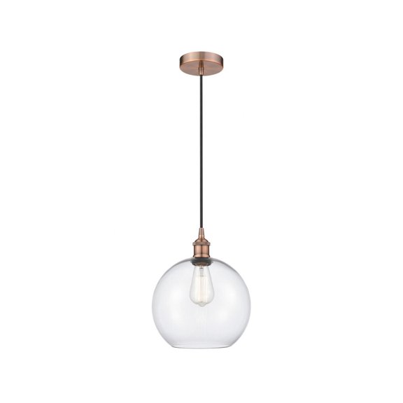 616-1P-AC-G122-10 Innovations Lighting Athens - 1 Light Mini Pendant In Industrial Style-12.75 Inches Tall and 10 Inches Wide-Antique Copper