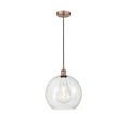 thumbnail image 1 of 616-1P-AC-G122-12-Innovations Lighting-Athens - 1 Light Mini Pendant In Industrial Style-14.38 Inches Tall and 11.75 Inches Wide-Antique Copper, 1 of 7