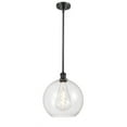 thumbnail image 1 of 516-1S-BK-G122-12 Innovations Lighting Athens - 1 Light Mini Pendant In Industrial Style-14.38 Inches Tall and 11.75 Inches Wide-Matte Black, 1 of 2