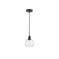 thumbnail image 1 of 616-1P-BK-G124-6 Innovations Lighting Athens - 1 Light Mini Pendant In Industrial Style-8.88 Inches Tall and 6 Inches Wide-Matte Black Finish-Seedy, 1 of 2