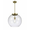 thumbnail image 1 of 221-1S-AB-G122-16 Innovations Lighting Athens - 1 Light Pendant In Industrial Style-16.38 Inches Tall and 15.75 Inches Wide-Antique Brass Finish-Clear, 1 of 2