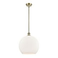 thumbnail image 1 of 516-1S-AB-G121-14-Innovations Lighting-Athens - 1 Light Pendant In Industrial Style-16.38 Inches Tall and 13.75 Inches Wide-Antique Brass Finish-Matte, 1 of 1