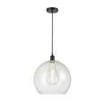 thumbnail image 1 of 616-1P-BK-G124-14-Innovations Lighting-Athens - 1 Light Pendant In Industrial Style-17.38 Inches Tall and 13.75 Inches Wide-Matte Black Finish-Seedy, 1 of 7