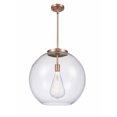 thumbnail image 1 of 221-1S-AC-G122-18 Innovations Lighting Athens - 1 Light Pendant In Industrial Style-18.38 Inches Tall and 17.75 Inches Wide-Antique Copper, 1 of 2