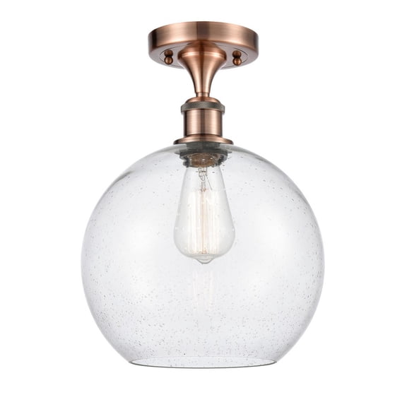 Innovations Lighting - Athens - 1 Light Semi-Flush Mount In Industrial Style-15