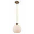 thumbnail image 1 of 516-1S-BB-G121-8 Innovations Lighting Athens - 1 Light Stem Hung Mini Pendant In Industrial Style-10 Inches Tall and 8 Inches Wide-Brushed Brass, 1 of 1