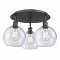 thumbnail image 1 of Innovations Lighting - Athens - 3 Light Flush Mount In Industrial Style-10.5, 1 of 5