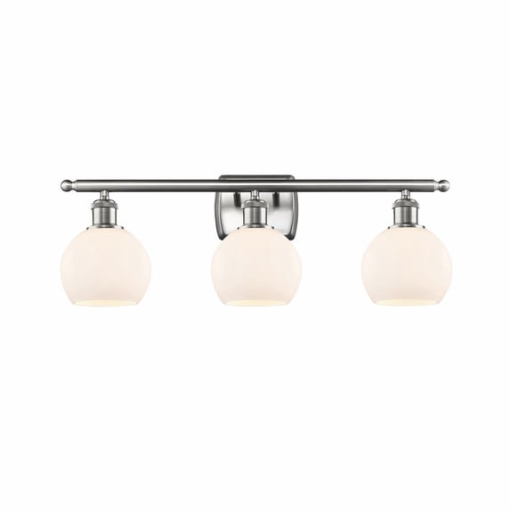 Innovations Lighting - Athens - 3 Light Bath Vanity In Industrial Style-9.38