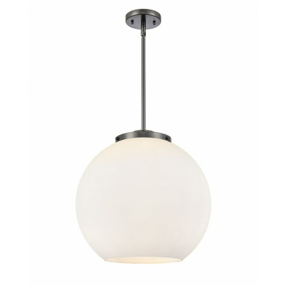 221-3S-BK-G121-16 Innovations Lighting Athens - 3 Light Pendant In Industrial Style-16.38 Inches Tall and 15.75 Inches Wide-Matte Black Finish-Matte