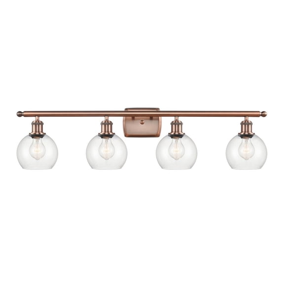 Innovations Lighting - Athens - 36 Inch 14W 4 LED Bath Vanity Antique Copper
