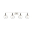 thumbnail image 1 of Innovations Lighting  Athens - 4 Light 36" Bath Vanity Light - 6" Shade Clear/White and Polished Chrome Finish, 1 of 5
