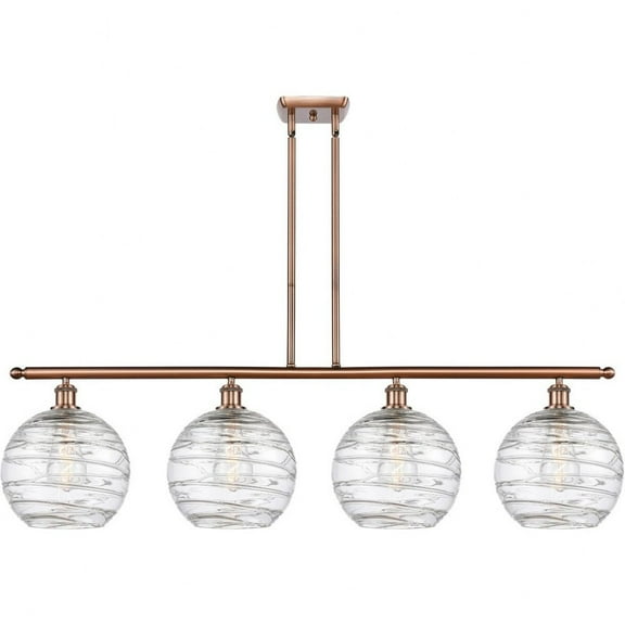 Innovations Lighting - Athens - 4 Light Island In Industrial Style-12.88 Inches
