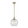 thumbnail image 1 of Innovations Lighting  Athens Deco Swirl - 1 Light 10" Stem Hung Mini Pendant Antique Brass, 1 of 5