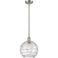 thumbnail image 1 of Innovations Lighting  Athens Deco Swirl - 1 Light 10" Stem Hung Mini Pendant Brushed Satin Nickel, 1 of 2