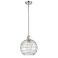 thumbnail image 1 of Innovations Lighting  Athens Deco Swirl - 1 Light 10" Stem Hung Mini Pendant Polished Chrome, 1 of 5
