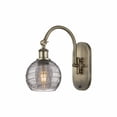 thumbnail image 1 of 518-1W-AB-G1213-6SM Innovations Lighting Athens Deco Swirl - 1 Light Arm Swivels Side to Side Wall Sconce In Industrial Style-11.63 Inches Tall and, 1 of 2