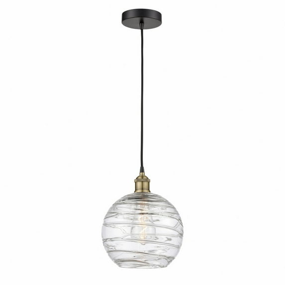 Innovations Lighting Athens Deco Swirl - 1 Light 10" Cord Hung Mini Pendant