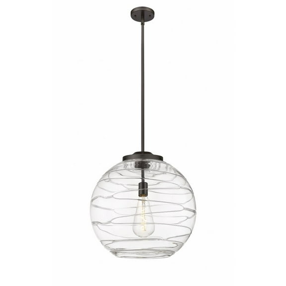Innovations Lighting - Athens Deco Swirl - 1 Light Pendant In Industrial