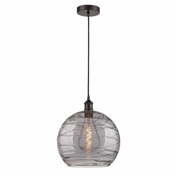 Innovations Lighting - Athens Deco Swirl - 1 Light Pendant In Industrial