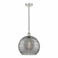 thumbnail image 1 of 616-1P-PN-G1213-14SM-Innovations Lighting-Athens Deco Swirl - 1 Light Pendant In Industrial Style-15.88 Inches Tall and 13 Inches Wide-Polished Nickel, 1 of 7