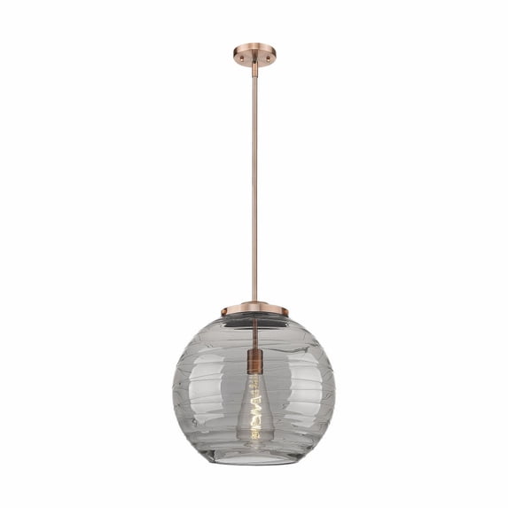 Innovations Lighting - Athens Deco Swirl - 1 Light Pendant In Industrial