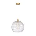 thumbnail image 1 of 616-1P-SG-G1213-14 Innovations Lighting Athens Deco Swirl - 1 Light Pendant In Industrial Style-15.88 Inches Tall and 13 Inches Wide-Satin Gold, 1 of 7