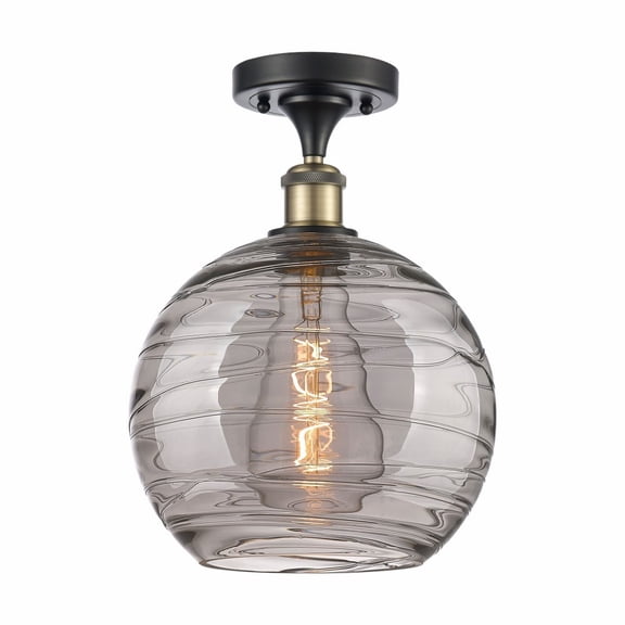 Innovations Lighting - Athens Deco Swirl - 1 Light Semi-Flush Mount In