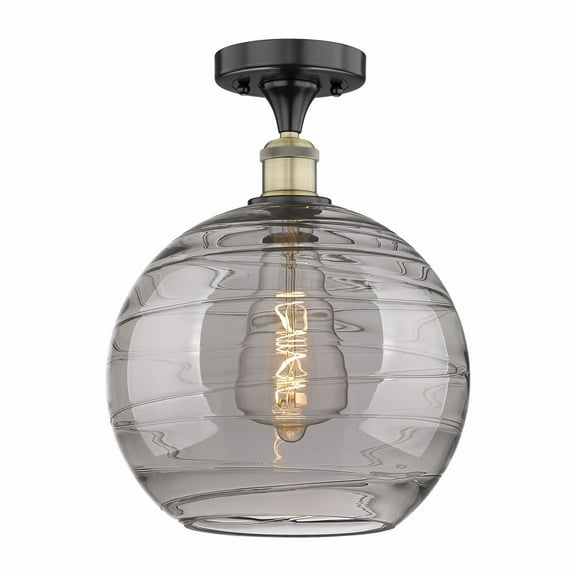 Innovations Lighting - Athens Deco Swirl - 1 Light Semi-Flush Mount In