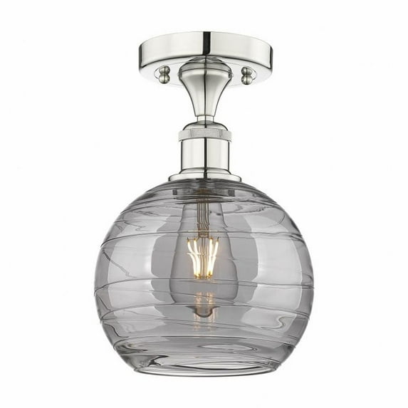 Innovations Lighting - Athens Deco Swirl - 1 Light Semi-Flush Mount In
